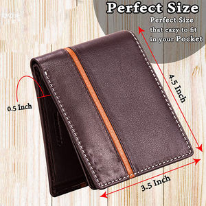 Portefeuille en cuir véritable fait à la main pour hommes court de haute qualité Vintage Premium fabriqué en Inde prix bon marché - Product Image 3