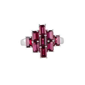 Shah Gems Women's Romantic Rose Gold Plated 925 Sterling Silver <b>Ring</b> <b>Adjustable</b> Oval Cut Garnet Inlay Perfect Gift for Women 18K - Product Image 1