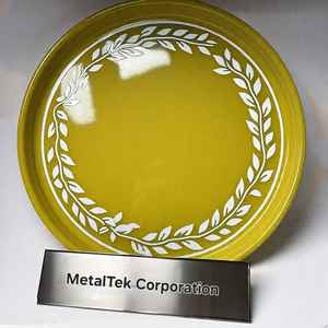 Handmade Modern Floral Pattern Print Unique Round Serving Tray Customized Colors Snack <b>Drink</b> Decorative Gift Organizer Trays - Product Image 5