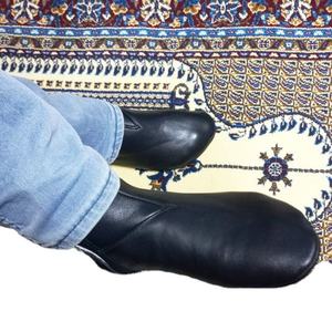 Chaussettes unisexes en cuir pour femmes musulmanes, design personnalisé spécial, pour vamdu, prière, umra - Product Image 1