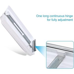 Couvre-trou de ventilation universel blanc pour toit de camping-car, compatible avec les caravanes et les motorhomes, installation facile par vis - Lot de 2 pièces de rechange - Product Image 3