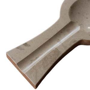 Porte-cuillère en marbre brun fossile, repose-cuillère en marbre gris fossile, accessoires de cuisine en marbre - Product Image 6