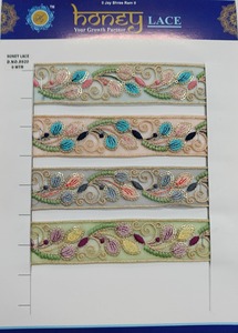 Luxueux coloré Floral brodé Tulle dentelle garniture conceptions complexes filet pour mariée mode décor à la maison sacs chaussures vêtements - Product Image 5