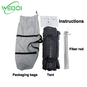 Tente de camping portable pour camion, une chambre, en tissu Oxford imperméable avec poteaux en aluminium et fibre de verre, idéale pour l'été et les activités de plein air - Product Image 2