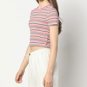 Tops Cortos de Algodón 100% de Primera Calidad para Mujer, Corte Regular, Antiencogimiento, Ecológicos, Servicio OEM - Product Image 2