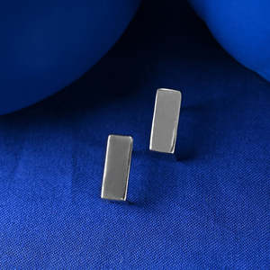 NOVAMART Fine Geometric & Water Drop 925 <b>Sterling</b> <b>Silver</b> <b>Stud</b> Earrings for Women Girls Wholesale Export - Product Image 2