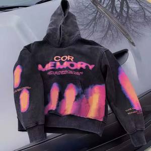 Vente chaude hommes hiver sweats à capuche 100% coton décontracté mode manches régulières solide col à capuche fabrication en gros - Product Image 6