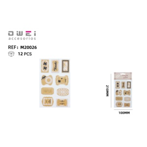 สติกเกอร์ตกแต่งผสมลวดลายสี่เหลี่ยมหลากสีสำหรับตกแต่งบ้านที่ไม่เหมือนใคร - Product Image 1