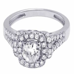 แหวนหมั้นเพชรโมอิสทรงกลมสีเงิน S925สำหรับผู้หญิงดีไซน์ใหม่ - Product Image 3