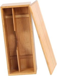 Cutlery <b>Holder</b> 1pc Box Wood Tools Wooden Cooking Tool Organizer Spoon Storage Box Cutlery Rack <b>Chopsticks</b> Box Clamshell Wooden - Product Image 3