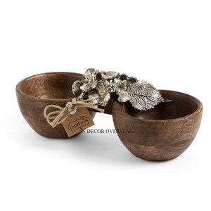 ชามเสิร์ฟอาหารและถั่วทรงกลมดีไซน์จากงานแม่มุกทำจากไม้ชั้นเยี่ยม - Product Image 3