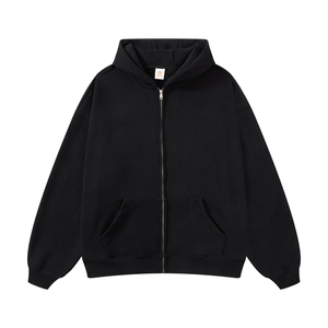 Sudaderas con capucha Unisex para hombre, ropa de calle, sudadera con lavado ácido, Material de algodón pesado liso, sudaderas con capucha transpirables informales en blanco para hombre - Product Image 4