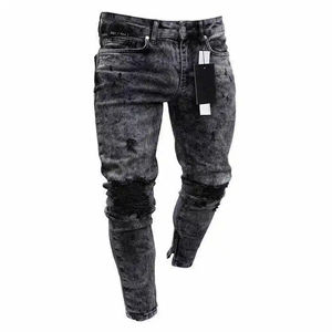 Nuevos Jeans de Corte Regular para Hombre, Pantalones de Mezclilla Slim de la Mejor Calidad, Jeans Casuales Rectos para Hombre, Precio al por Mayor - Product Image 5