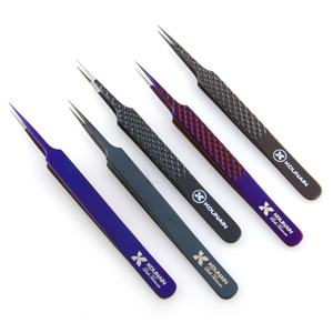 KOUNAIN Pince à cils à isolation droite de qualité professionnelle 12 14cm en acier inoxydable pointes en nano fibre extra pointues personnalisées - Product Image 5