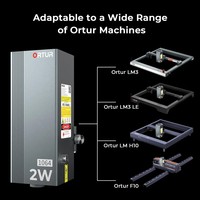 ORTUR LR4-2B 064nm 2W Module laser infrarouge de haute précision Graveur DIY CNC Métal Bois Tête laser Accessoires