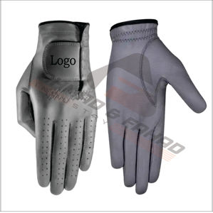 OEM Service Unisex 100% calidad superior Real Cabretta cuero hombres múltiples colores elección guantes de golf con logotipo personalizado - Product Image 1