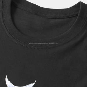 Venta al por mayor último diseño de algodón de gran tamaño hecho personalizado hombres camiseta/Color sólido gran oferta nuevo estilo hombres camiseta para la venta - Product Image 2