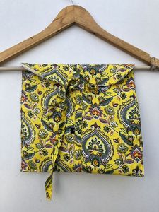 Conjunto de pijama de algodón 100% hecho a mano personalizado para mujer, recién llegado, V con cuello en ropa de dormir, vestido con patrón Floral suave para el verano - Product Image 2