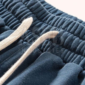 Pantalones cortos desgastados ligeros al por mayor estilo callejero cintura elástica cómoda venta en línea hecha de algodón - Product Image 2