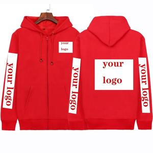 Custom Solid Winter Hoodies Diy Logo Image Print Clothing Customized <b>Zipper</b> <b>Sweatshirt</b> Hoodie Pullover Size Xs-4Xl - Product Image 2