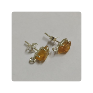 Quartz fumé olive à facettes Charm en argent 925 Lunette artisanale Liens de pierres précieuses dans un cadre en argent sterling - Product Image 3