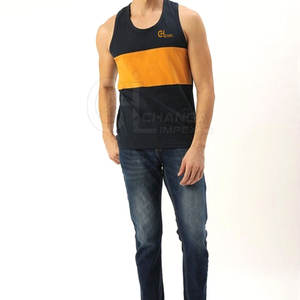 Camiseta de Tirantes para Hombre a Bajo Precio, de Alta Calidad, Transpirable, Tejida, 100% Algodón, Ropa de Verano a la Moda - Product Image 4