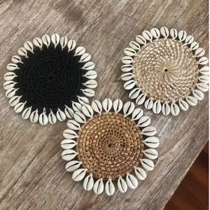 Finest Quality <b>Wicker</b> Crafts Rattan Coasters and Cup Coaters <b>Placemats</b> Pads Viet Nam Home Kitchen Pattern Plate - Product Image 4