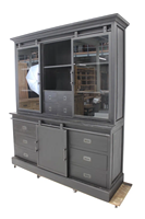 Armoire de présentation moderne de luxe en bois massif de haute qualité avec porte coulissante, écologique, grande capacité, mobilier pour la maison, le bar ou l'hôtel