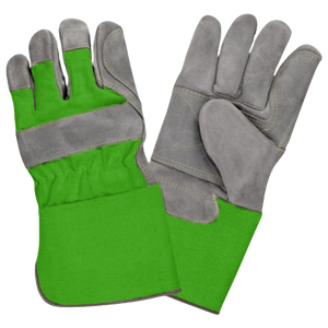 Guantes de construcción de aparejo canadiense de cuero de vaca de doble palma fuertemente cosidos para hombres, seguridad manual para trabajos de soldadura - Product Image 5