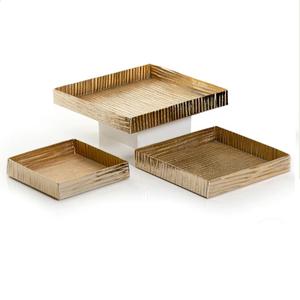 Juego de 2 Bandejas de Servicio de Tendencia para el Hogar y la Cocina, Diseño Redondo Único, Bandeja para Fiestas de Boda, Tamaño y Forma Personalizables - Product Image 2