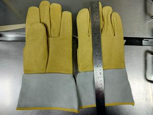 Guante de cuero dividido de vaca Guantes de trabajo de cuero de grado A/B - Product Image 3