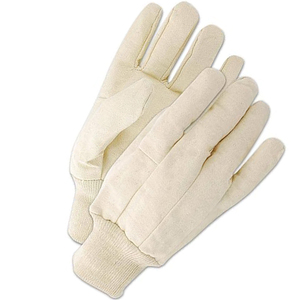 Gants de perceuse en toile de coton en tissu de tricot blanc confortable et réutilisables durables à usage général poignet industriel robuste - Product Image 2