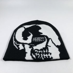 Gorro de invierno cálido de acrílico Unisex con logotipo personalizado, gorro de esquí con estampado completo, gorro de punto Jacquard - Product Image 4