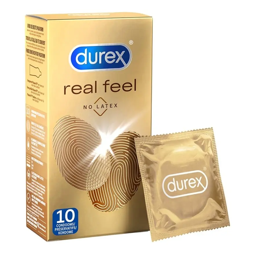 Durex real feel-préservatifs sans Latex de qualité Pure quantité en vrac disponible à bas prix