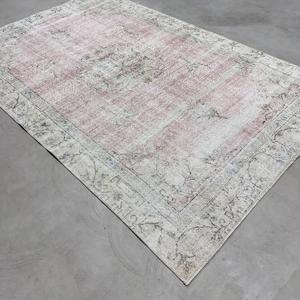 พรมวินเทจขนาดใหญ่ 6.1x10 ฟุต (187x304 ซม.) พรมโมร็อกโกสีเทาแบบตุรกี - Product Image 4