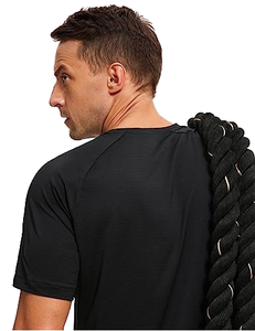 Sublimation personnalisée T-shirt coupe ajustée sport séchage rapide respirant sous-vêtements 100% polyester T-shirt de fitness pour hommes - Product Image 4