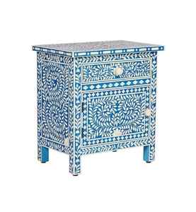 Incrustation d'os de meubles de maison modernes de haute qualité à côté de la table fabricant poli brillant au prix de l'Inde - Product Image 2