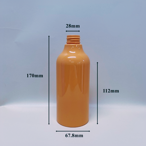 Bouteille PET orange d'usine du Vietnam 450ml - 28mm - 42g bouteilles vides pour lotion pour le corps shampooing revitalisant bouteille avec bouchon de tête de pompe - Product Image 2
