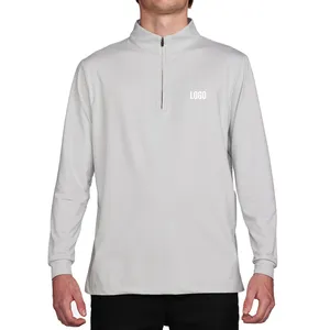 2024 новая стильная индивидуальная рубашка-поло на молнии для гольфа, флисовая дышащая спортивная мужская Толстовка-поло на молнии