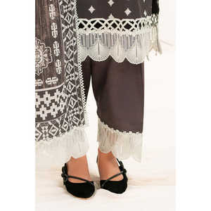 ชุดสัลวาร์กะมีซผ้าฝ้ายพิมพ์ลายแบบ 3 ชิ้น พร้อมผ้าคลุมไหล่ รุ่น K-52041 ชุดปากีสถานสำหรับงานเทศกาลและชุดประจำชาติ ชุดอินเดีย - Product Image 5