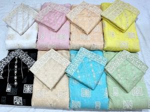 Excellente qualité dentelle tissu broderie Georgette tissu de mariée pour mariage cultivé robe de soirée disponible au prix de gros - Product Image 2