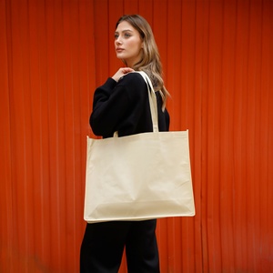 <b>Medium</b> Size Durable Reusable Non-Woven Tote <b>Bag</b> Eco-Friendly Recyclable Custom Printing Letter for Advertising Daily Use <b>Gift</b> - Product Image 3
