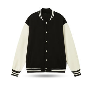 แจ็คเก็ตเบสบอลผ้าคอตตอน100% แจ็คเก็ตเบสบอลโลโก้ออกแบบได้ตามต้องการ - Product Image 3