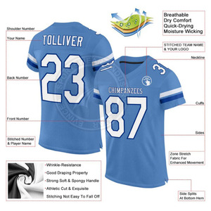 Vente en gros d'usine Maillots de football américain Maillot de football américain de haute qualité pour vêtements de sport Maillot de football - Product Image 2
