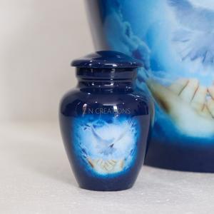 โกศใส่เถ้ากระดูกของมนุษย์ทำมือสำหรับงานศพโกศใส่รูปนกพิราบสำหรับใส่เถ้ากระดูก - Product Image 6