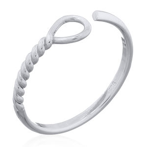 Fábrica de anillos finos con diseño de cuerda trenzada de Plata de Ley 925-Venta directa al por mayor para ocasiones de regalo en Tailandia - Product Image 1
