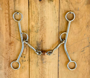 Equestrian reverse gag mouth snaffle bit with polished smooth mouthpiece durable reusable horse riding equipment - Product Image 5