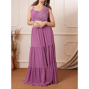 Robes de soirée respirantes du Pakistan Dernier créateur Fête de mariage Porter des femmes élégantes Robe Lehenga Choli Dupatta Ensemble Adultes - Product Image 6