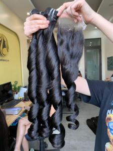 Pelucas y mechones hinchables mágicos, cabello humano 100% Real, 8 a 32 pulgadas, precio al por mayor - Product Image 5