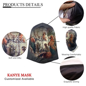 Pasamontañas Kanye con Diseño Personalizado, Impresión Puff, Alta Elasticidad, Resistente al Viento, Estilo Hip Hop, Envío DDP, Imagen 100% Poliéster, MOQ Bajo - Product Image 6